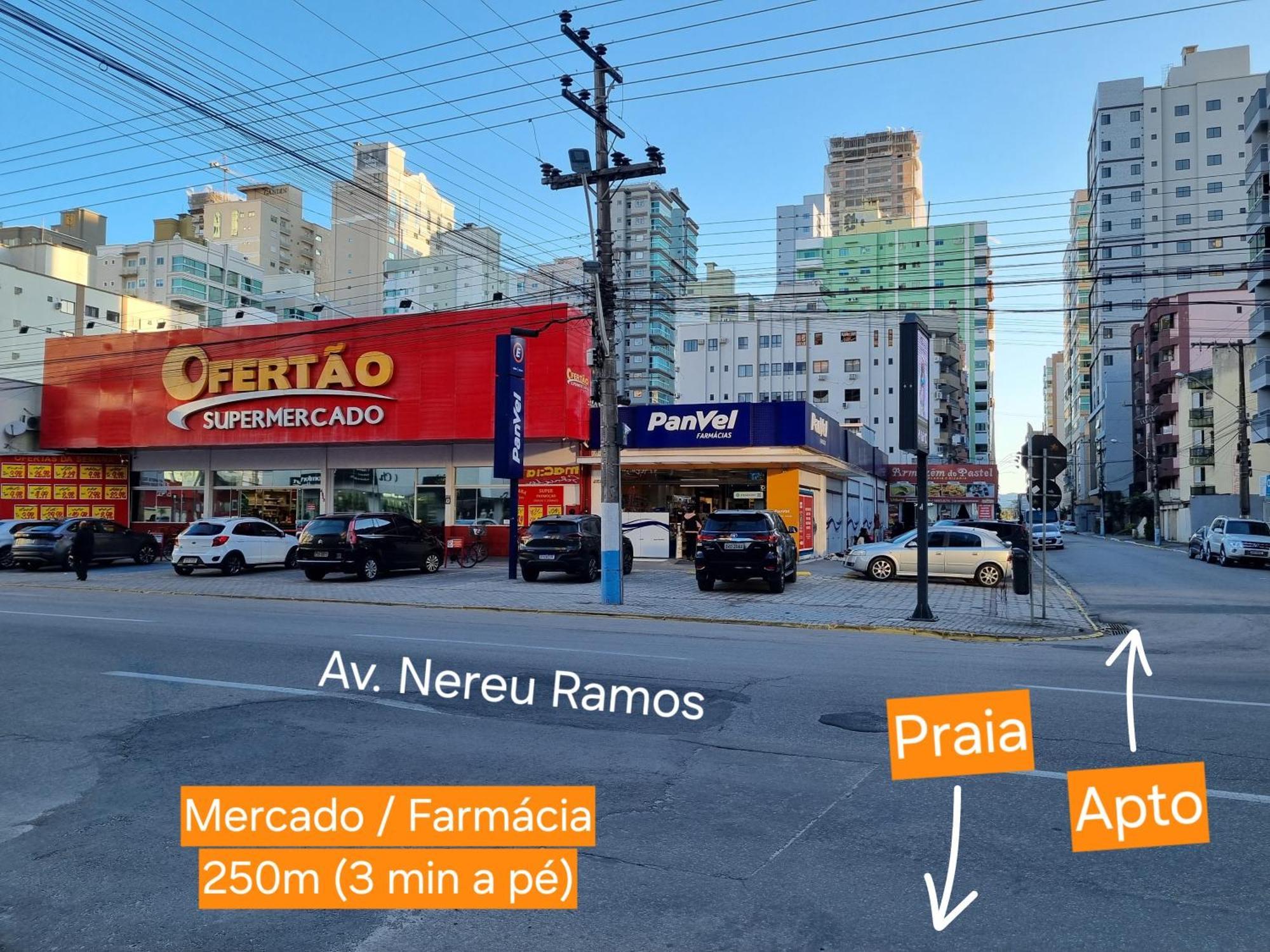 Uma Quadra E Meia Do Mar Ar Wifi Smart Tv Itapema Esterno foto